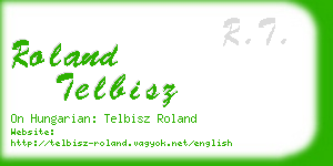 roland telbisz business card